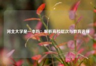 河北大学是一本吗：解析高校层次与教育选择